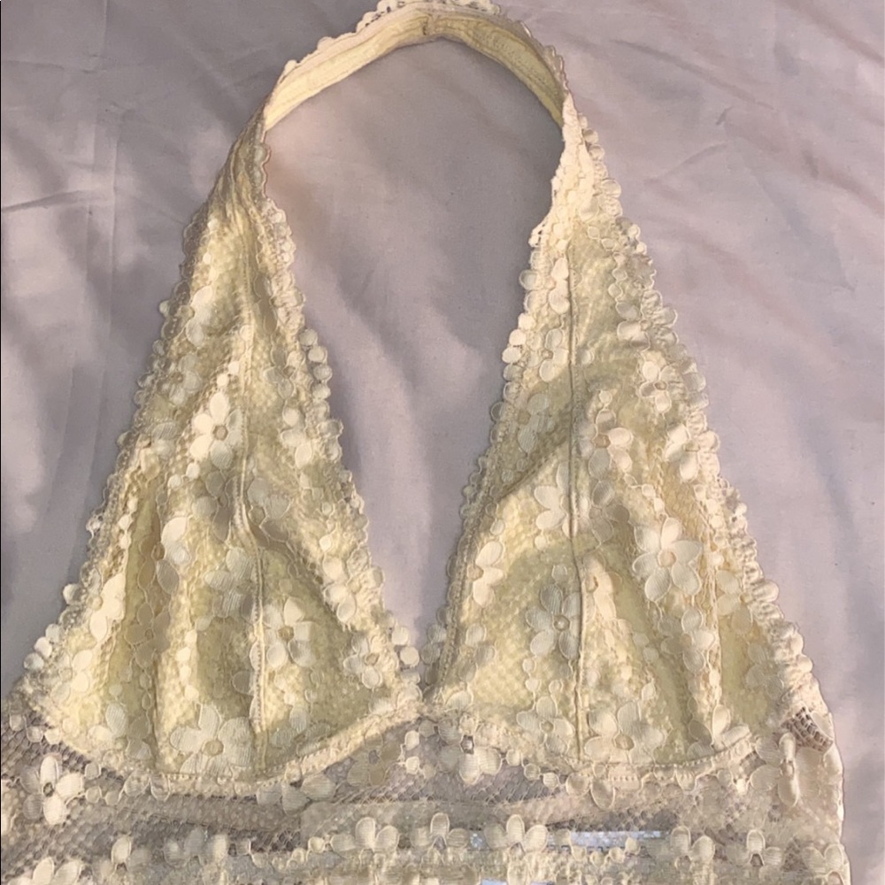 forever 21 pale yellow Bralete